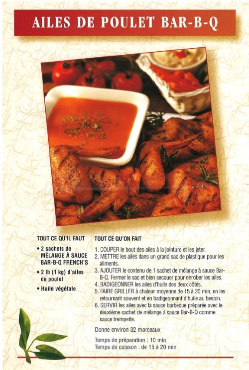 Ailes de poulet bar-b-q de French's | Photo de PassionRecettes