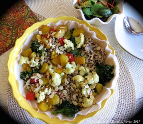 Assiette de légumes rôtis au quinoa + de Messidor | Photo de Messidor