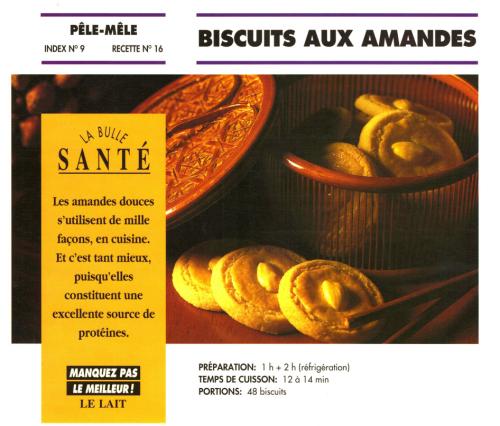 Biscuits aux amandes de Bon Appétit | Photo de PassionRecettes