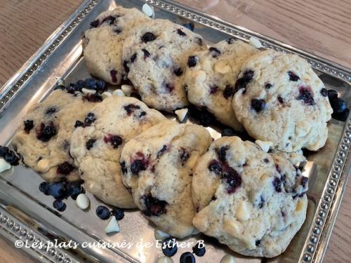 Biscuits aux bleuets et chocolat blanc de Estherb | Photo de Estherb