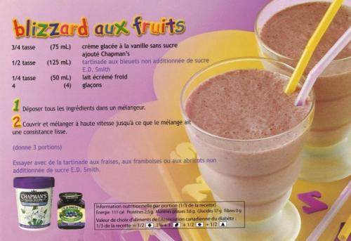 Blizzard aux fruits de E.d. Smith | Photo de PassionRecettes