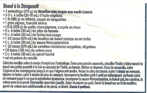 Boeuf à la stroganoff de Lancia | Photo de PassionRecettes