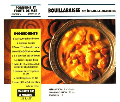 Bouillabaisse des îles-de-la-madeleine de Bon Appétit | Photo de PassionRecettes