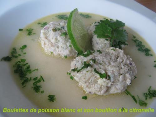 Boulettes de poisson et son bouillon à la citronelle de Amiel | Photo de Amyel 2283