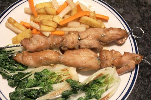 Brochette de haut de cuisses de poulet à la japonaise de Nell | Photo de Nell