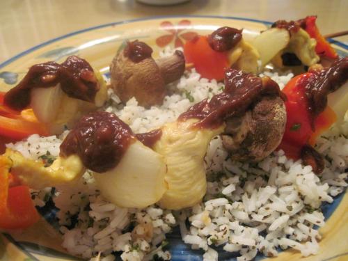 Brochettes de dinde, sauce aux arachides de mireille de Corralou | Photo de Corralou