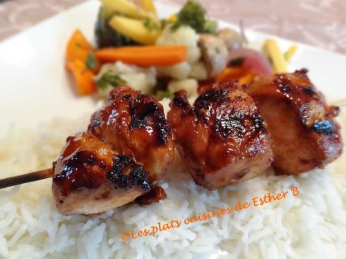 Brochettes de poulet piquantes de Esther B | Photo de Estherb