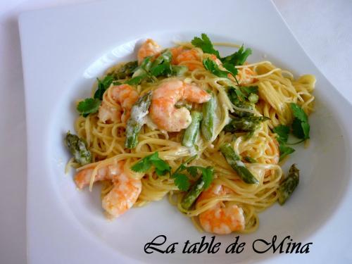 Capellini aux crevettes, sauce grand marnier de Mamina13 | Photo de Mamina13