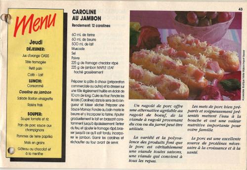 Caroline au jambon de Promex | Photo de PassionRecettes