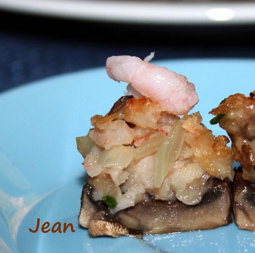 Champignons farcis aux crevettes de Nell | Photo de Nell