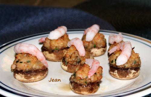 Champignons farcis aux crevettes de Nell | Photo de Nell