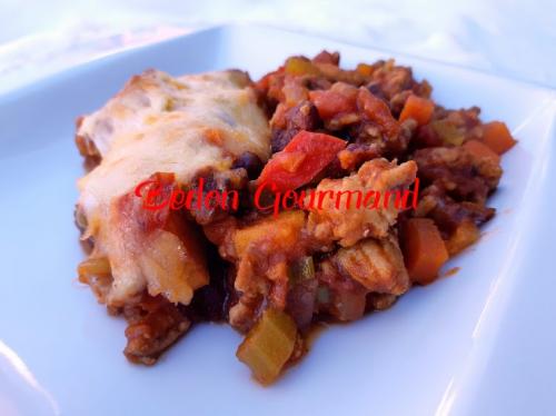 Chili de dinde et de légumes gratiné de Bedon Gourmand | Photo de Bedon gourmand