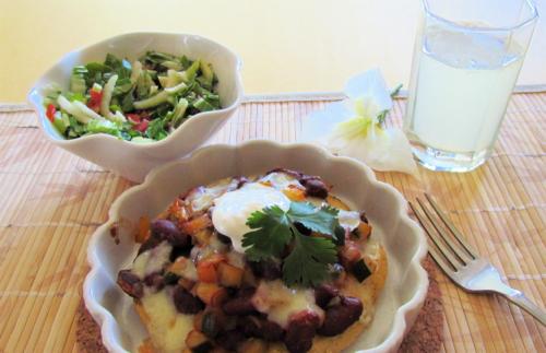 Chili sans viande sur tostadas pour deux de Messidor | Photo de Messidor