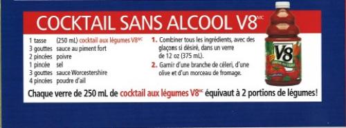 Cocktail sans alcool v8 | Photo de PassionRecettes