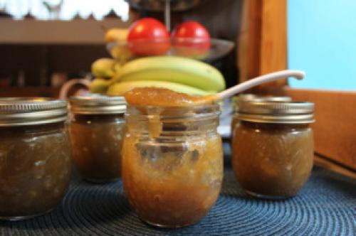 Confiture de rhubarbe, bananes, orange et citron de Nell | Photo de Nell