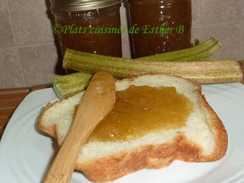 Confiture de rhubarbe et de fruits citrins de Esther B | Photo de Estherb