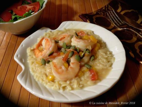 Coquilles de crevettes, sauce à l'orange + de Messidor | Photo de Messidor