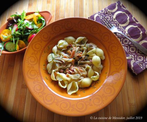 Coquilles de pâte, fenouil et saumon fumé + de Messidor | Photo de Messidor