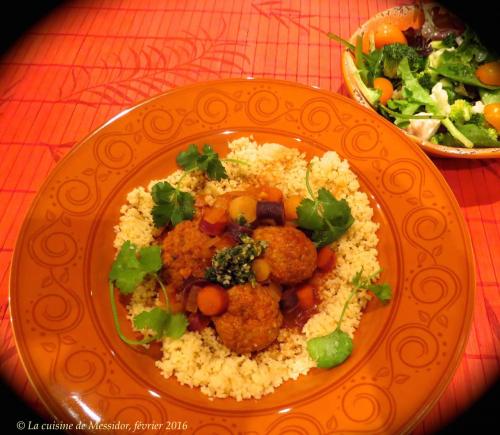 Couscous aux boulettes de couscous de Messidor | Photo de Messidor