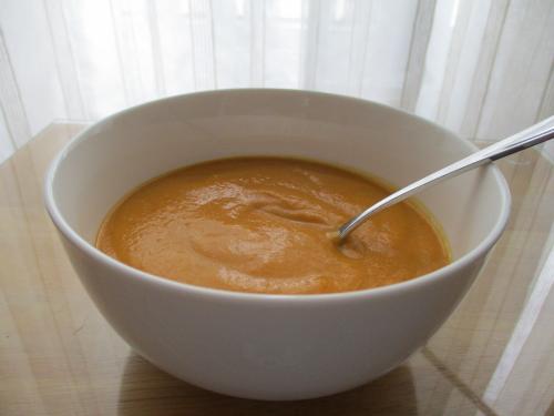 Crème de courge,carotte à l'orange et gingembre de Corralou | Photo de Corralou