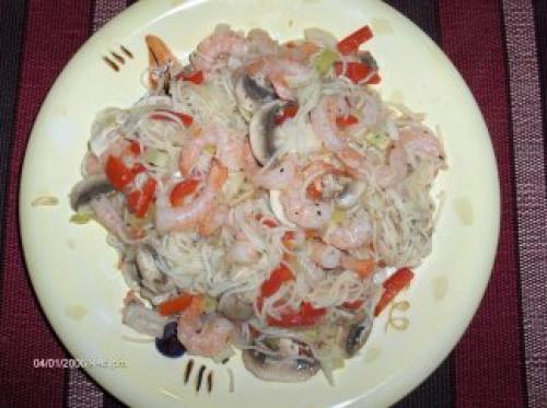 Crevettes et pâtes piquantes de Mommzy | Photo de Mommzy