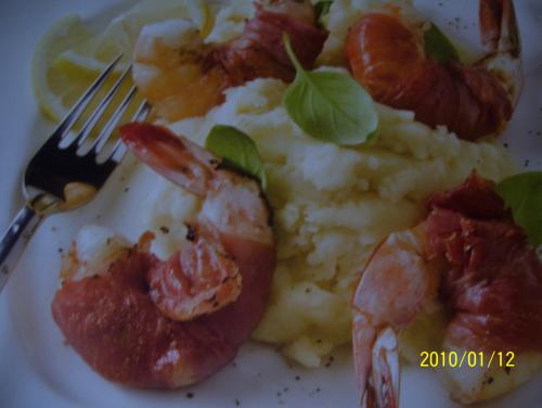 Crevettes géantes grillées au prosciutto de Callyoe | Photo de Callyoe