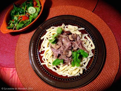 Cuisses de canard à la stroganoff de Messidor | Photo de Messidor