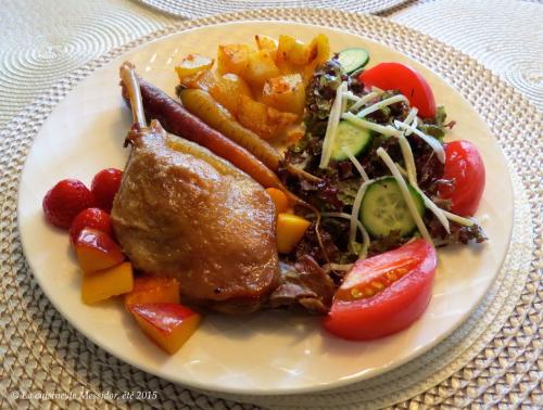 Cuisses de canard aux fruits de fin d'été de Messidor | Photo de Messidor