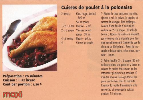 Cuisses de poulet à la polonaise de Maxi | Photo de PassionRecettes