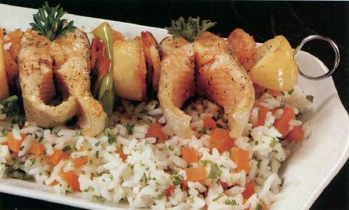 Darne de truite en brochettes de Qu'est-Ce Qu'on Mange | Photo de PassionRecettes