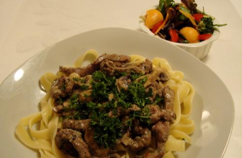 émincé de foie de veau sur tagliatelles de Messidor | Photo de Messidor