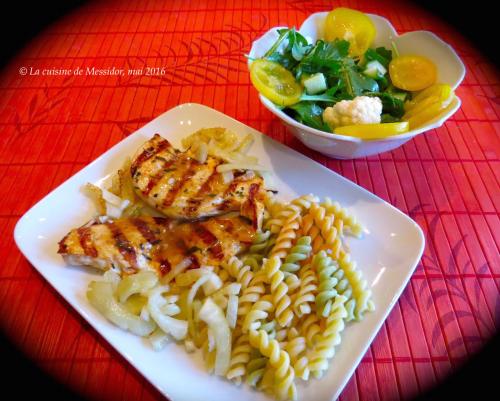 Escalopes de poulet grillées exquises de Messidor | Photo de Messidor