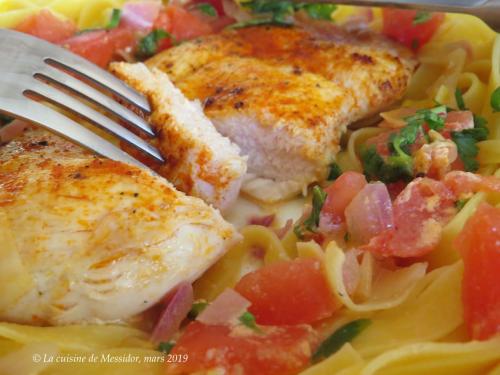 Escalopes De Poulet Vin Blanc Et Tomate Fraiche De Messidor