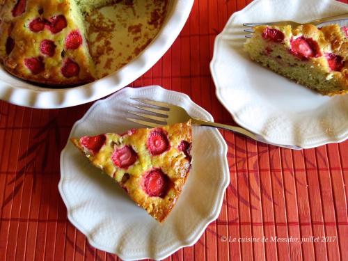 Fausse tarte à la courgette et aux fraises de Messidor | Photo de Messidor