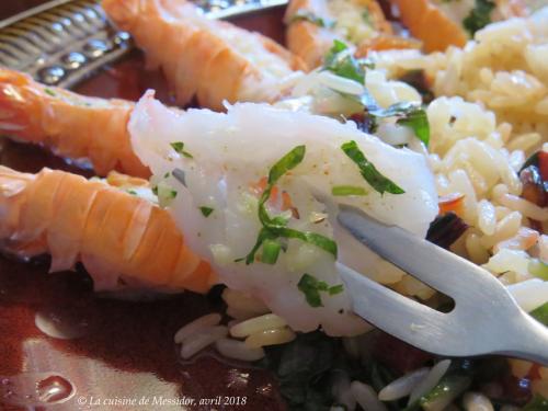 Festin de langoustines sur riz + de Messidor | Photo de Messidor