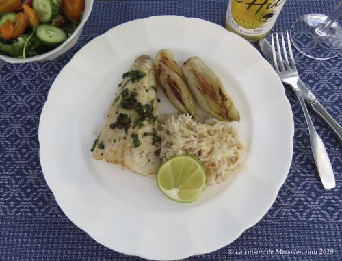 Filet de doré jaune au beurre de coriandre et de lime de Messidor | Photo de Messidor