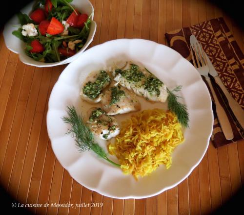 Filets d'aiglefin au pesto d'aneth + de Messidor | Photo de Messidor