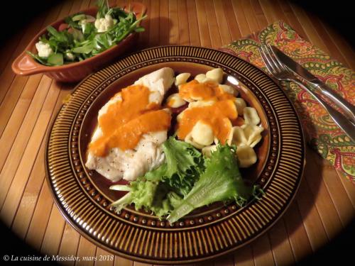 Filets d'aiglefin poêlés, sauce rosée express de Messidor | Photo de Messidor