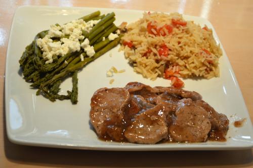 Filets de porc sauce au sirop de cerise et légumes de Mireille | Photo de Mireille