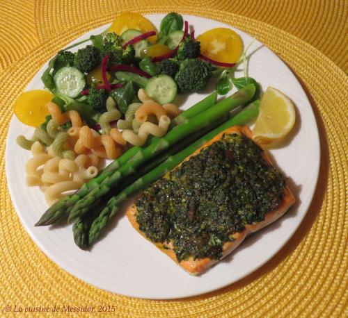 Filets de truite au pesto de chou kale de Messidor | Photo de Messidor