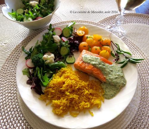 Filets de truite poêlés, sauce aux herbes fraîches + de Messidor | Photo de Messidor