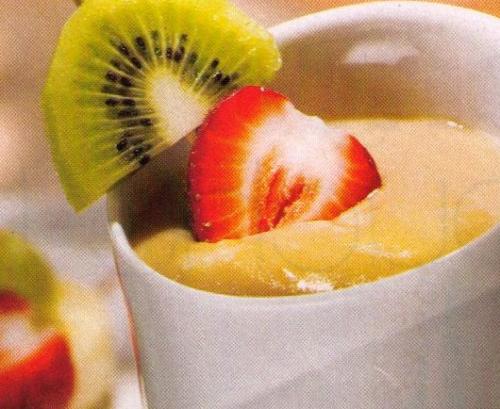 Fondue de fruits au sirop d'érable