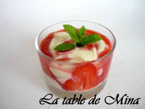 Fraises au chocolat et fromage blanc de Mamina13 | Photo de Mamina13