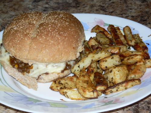 Frites santé au four de la boîte à recettes et esther b de Baddy | Photo de Baddy