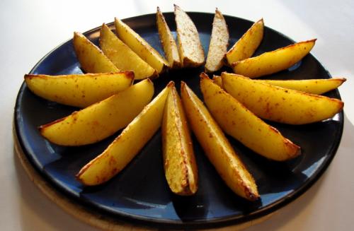 Frites santé épicées (géantes avec pelures) de Messidor | Photo de Messidor