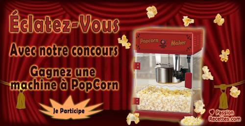 Gagnez une machine à popcorn | Photo de PassionRecettes