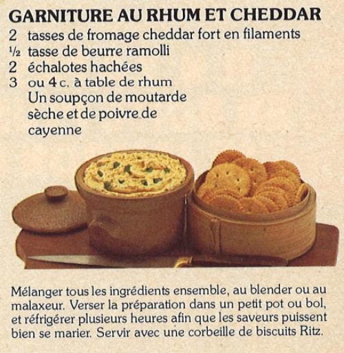 Garniture au rhum et cheddar de Ritz | Photo de PassionRecettes