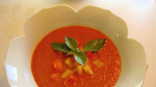 Gaspacho au cantaloup, bis + de Messidor | Photo de Messidor