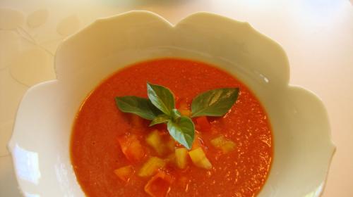 Gaspacho tomate et cantaloup pour deux de Messidor | Photo de Messidor