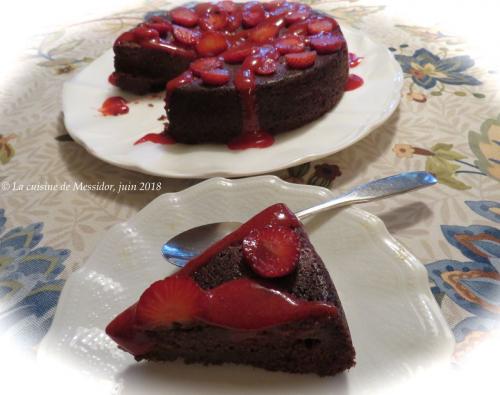 Gâteau aux fraises et au chocolat de Messidor | Photo de Messidor